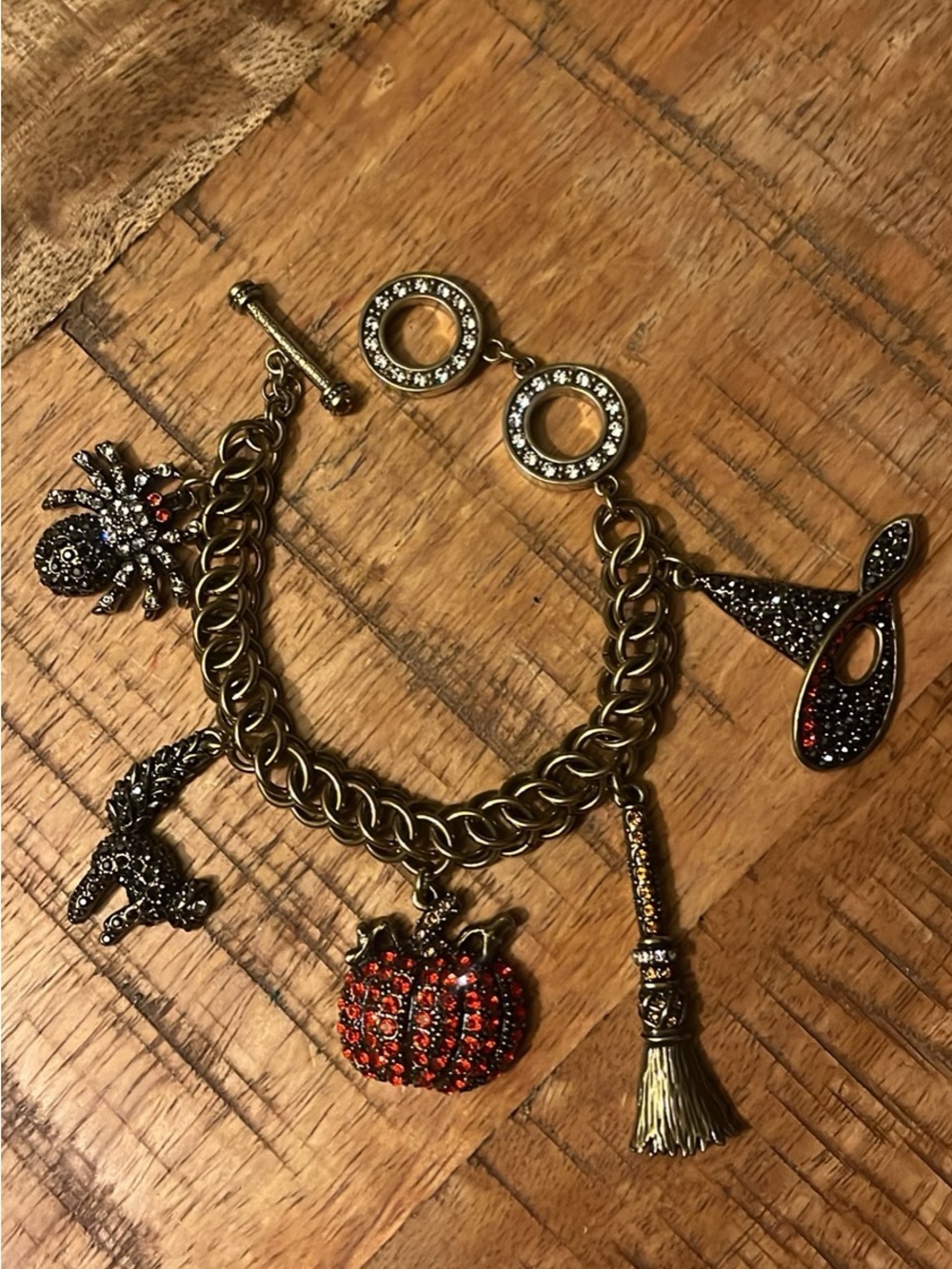 Heidi Daus Halloween Charm Bracelet